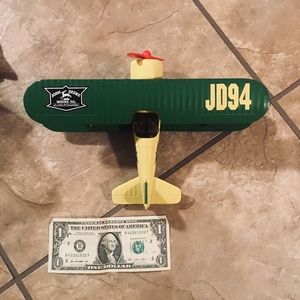 John Deere vintage airplane bank